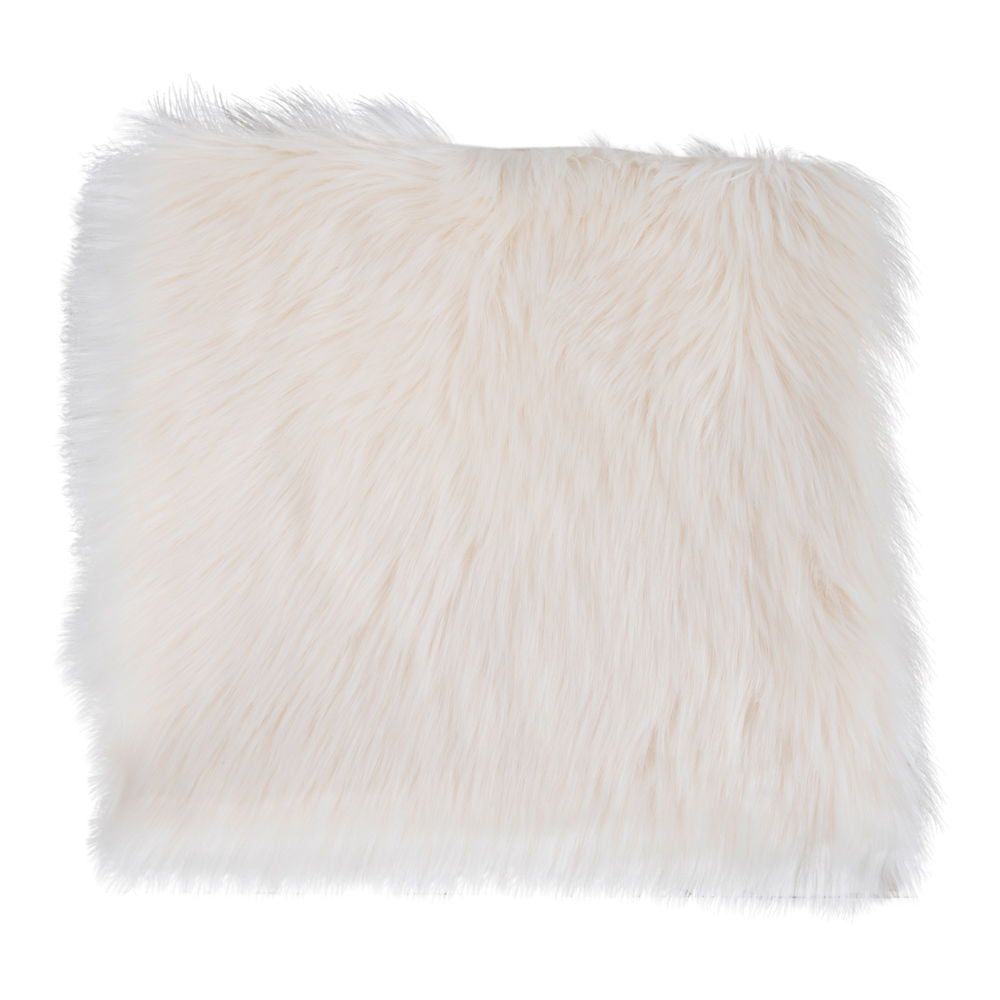 Lammfell-Sitzkissen Kunstfell – 40×40 cm, flauschig & dekorativ